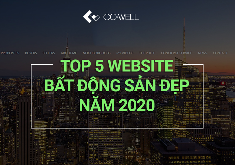 TOP 5 WEBSITE BẤT ĐỘNG SẢN ĐẸP NĂM 2020