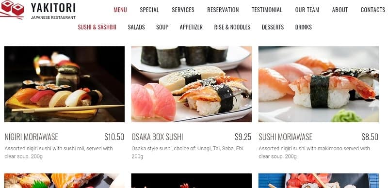 website cho nhà hàng khách sạn
