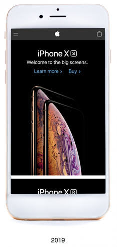 thiet ke website apple 2019