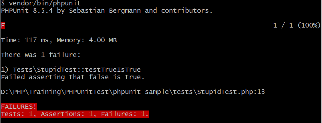 PHP unit testing