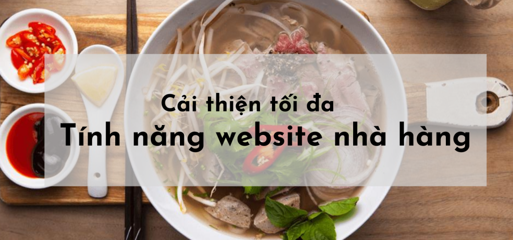 Tính năng website nhà hàng